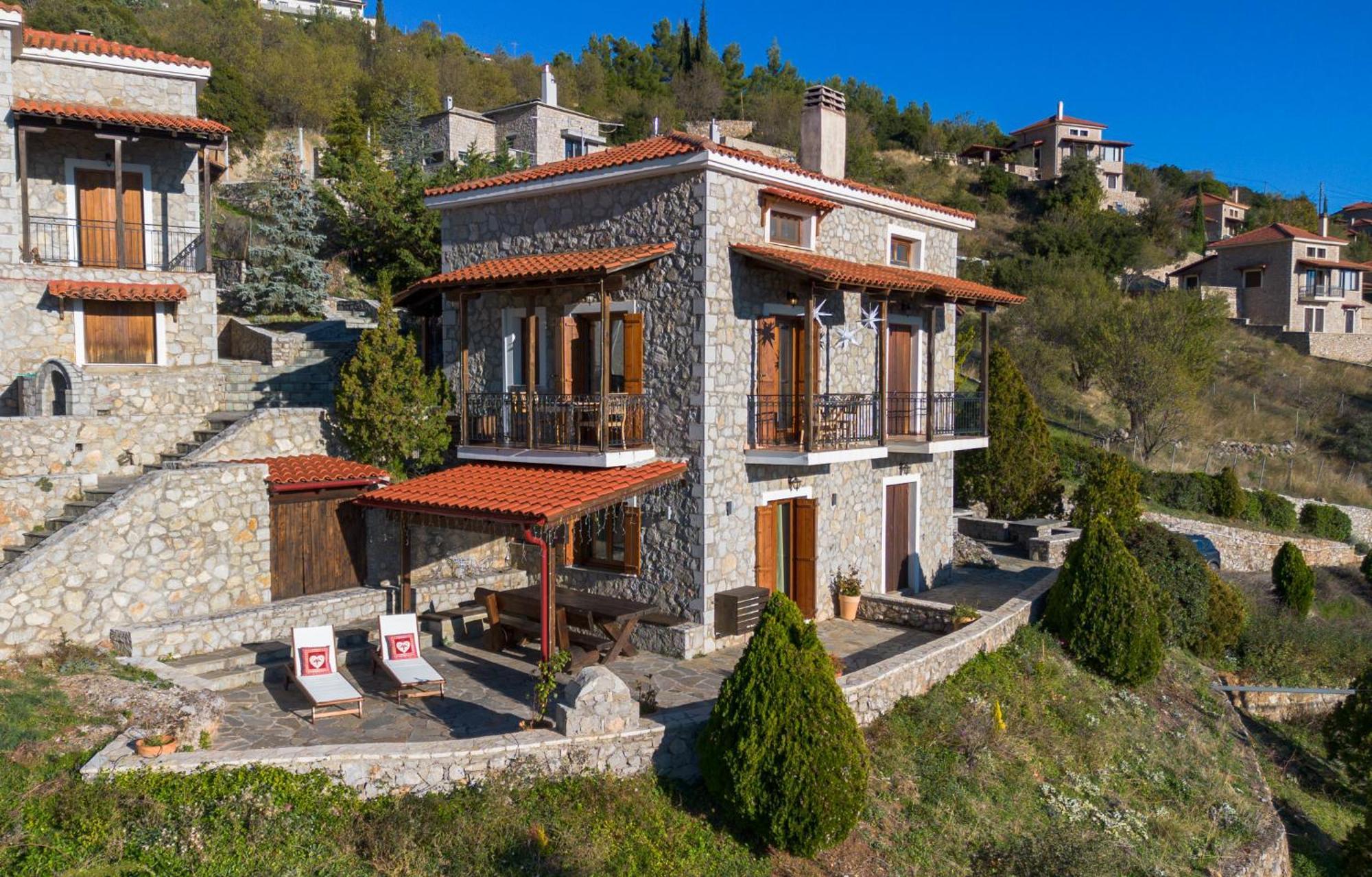 Rock Dandy Deluxe Chalet In Arachova - Delphi, Sauna, Prv Parking, Amazing View Zewnętrze zdjęcie