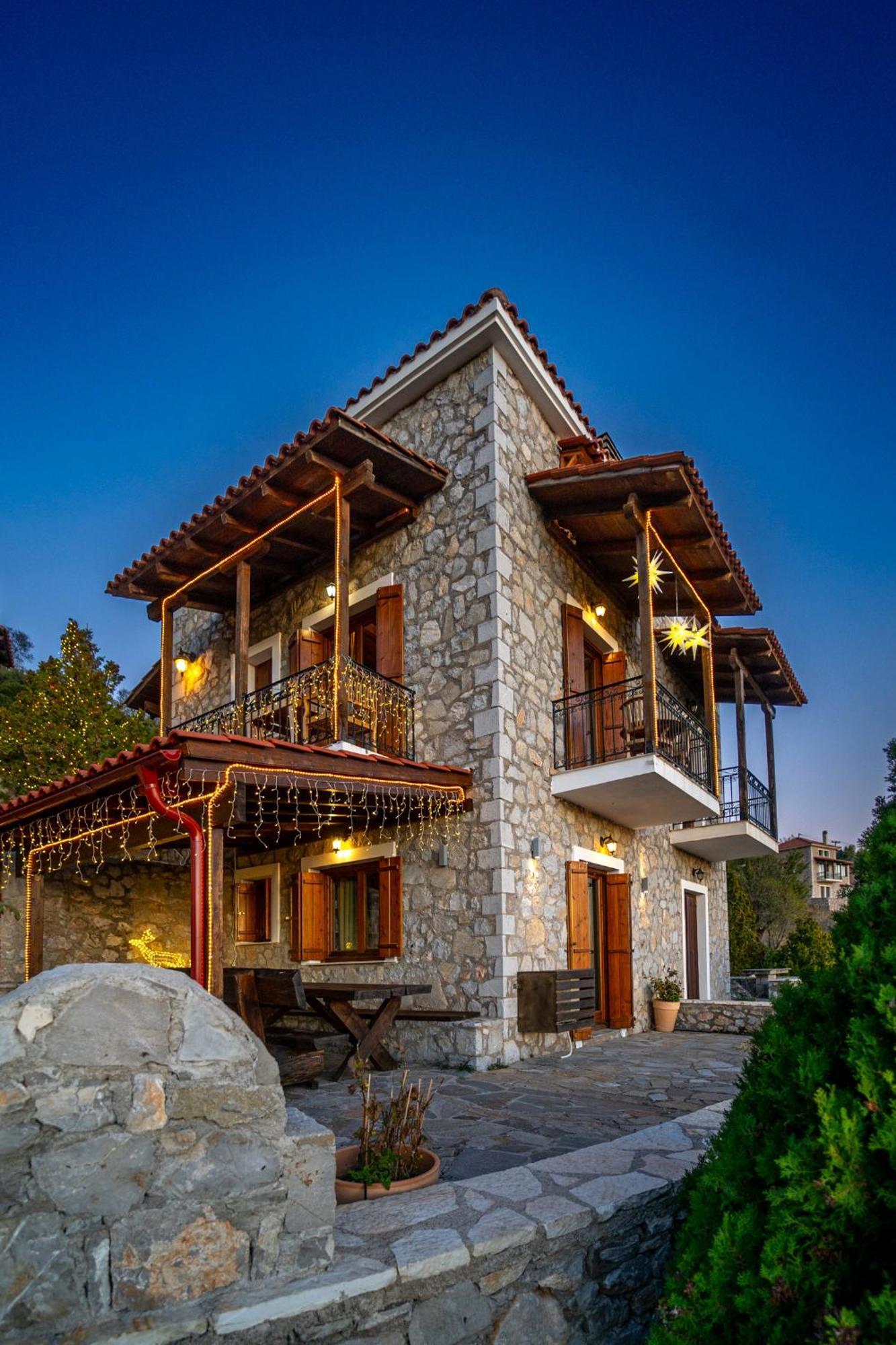 Rock Dandy Deluxe Chalet In Arachova - Delphi, Sauna, Prv Parking, Amazing View Zewnętrze zdjęcie