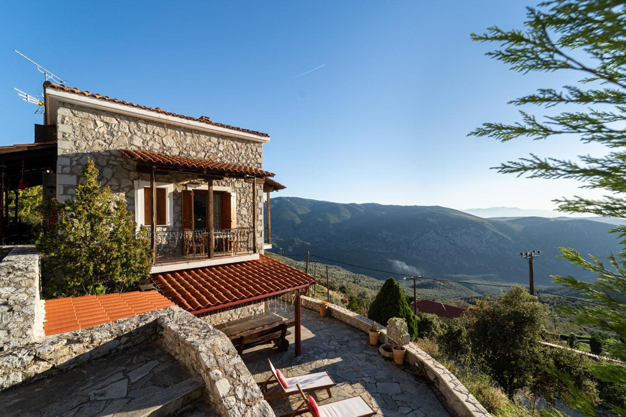 Rock Dandy Deluxe Chalet In Arachova - Delphi, Sauna, Prv Parking, Amazing View Zewnętrze zdjęcie