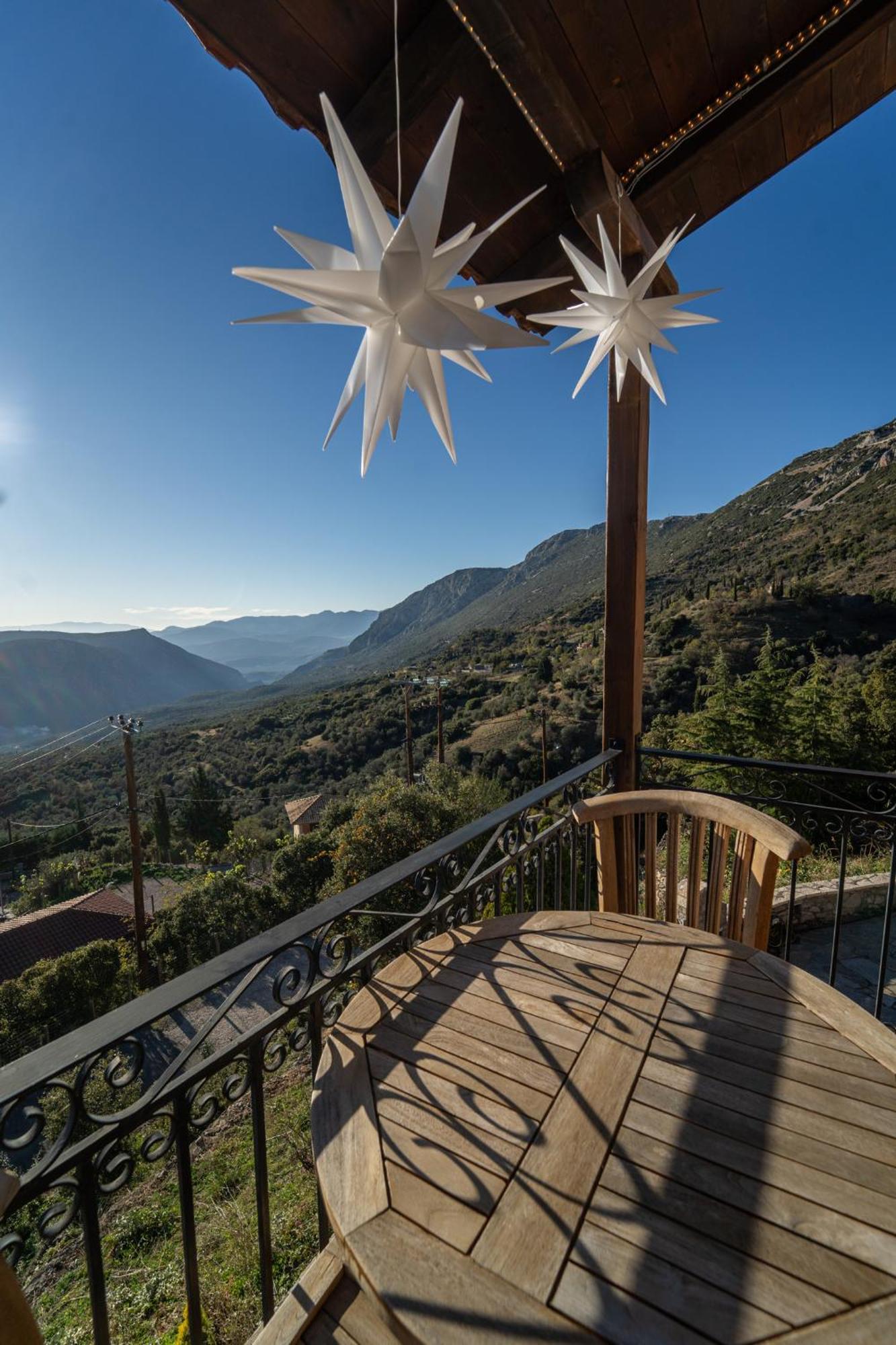 Rock Dandy Deluxe Chalet In Arachova - Delphi, Sauna, Prv Parking, Amazing View Zewnętrze zdjęcie