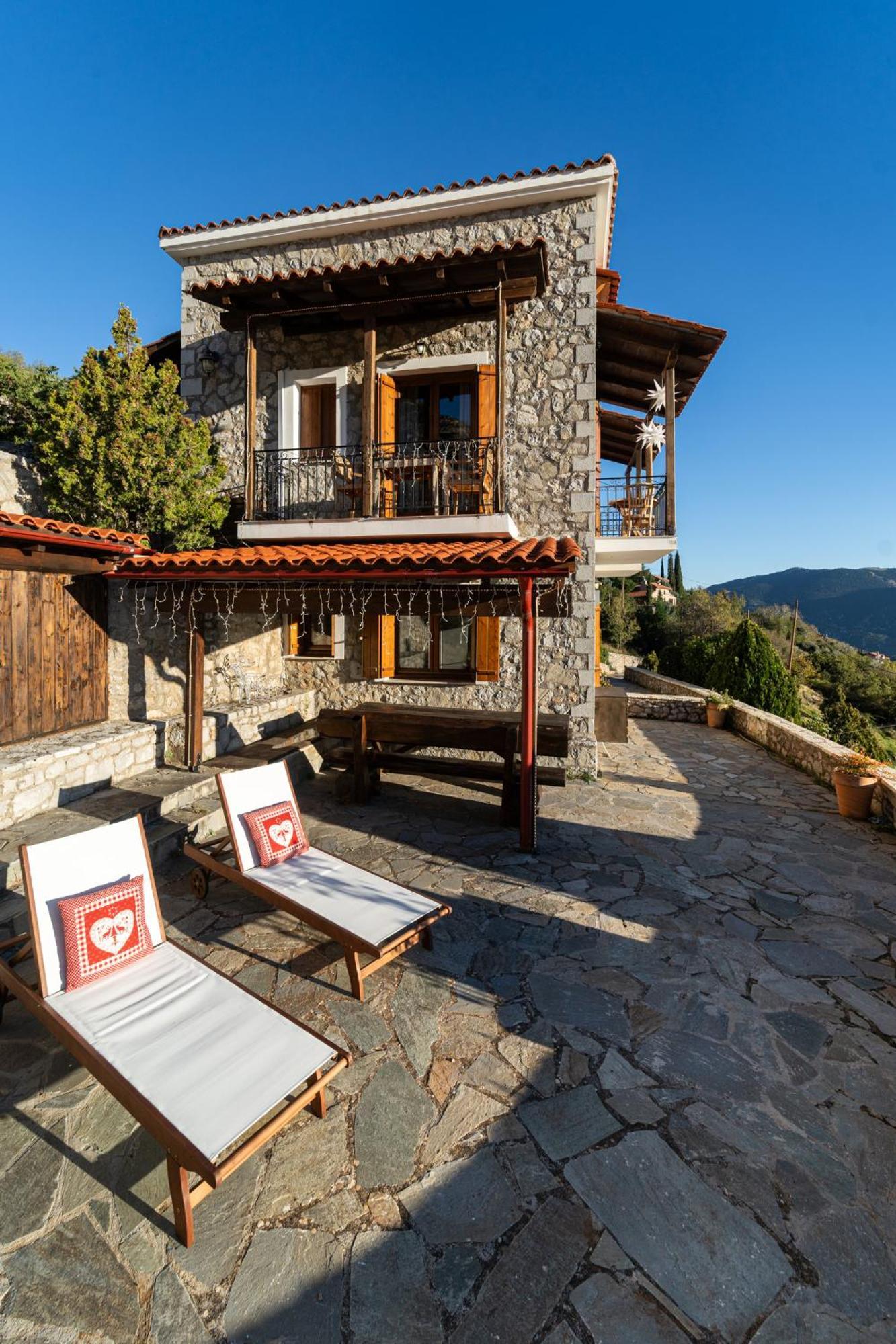 Rock Dandy Deluxe Chalet In Arachova - Delphi, Sauna, Prv Parking, Amazing View Zewnętrze zdjęcie