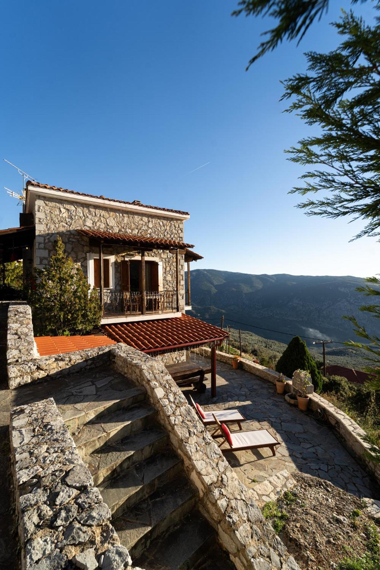 Rock Dandy Deluxe Chalet In Arachova - Delphi, Sauna, Prv Parking, Amazing View Zewnętrze zdjęcie