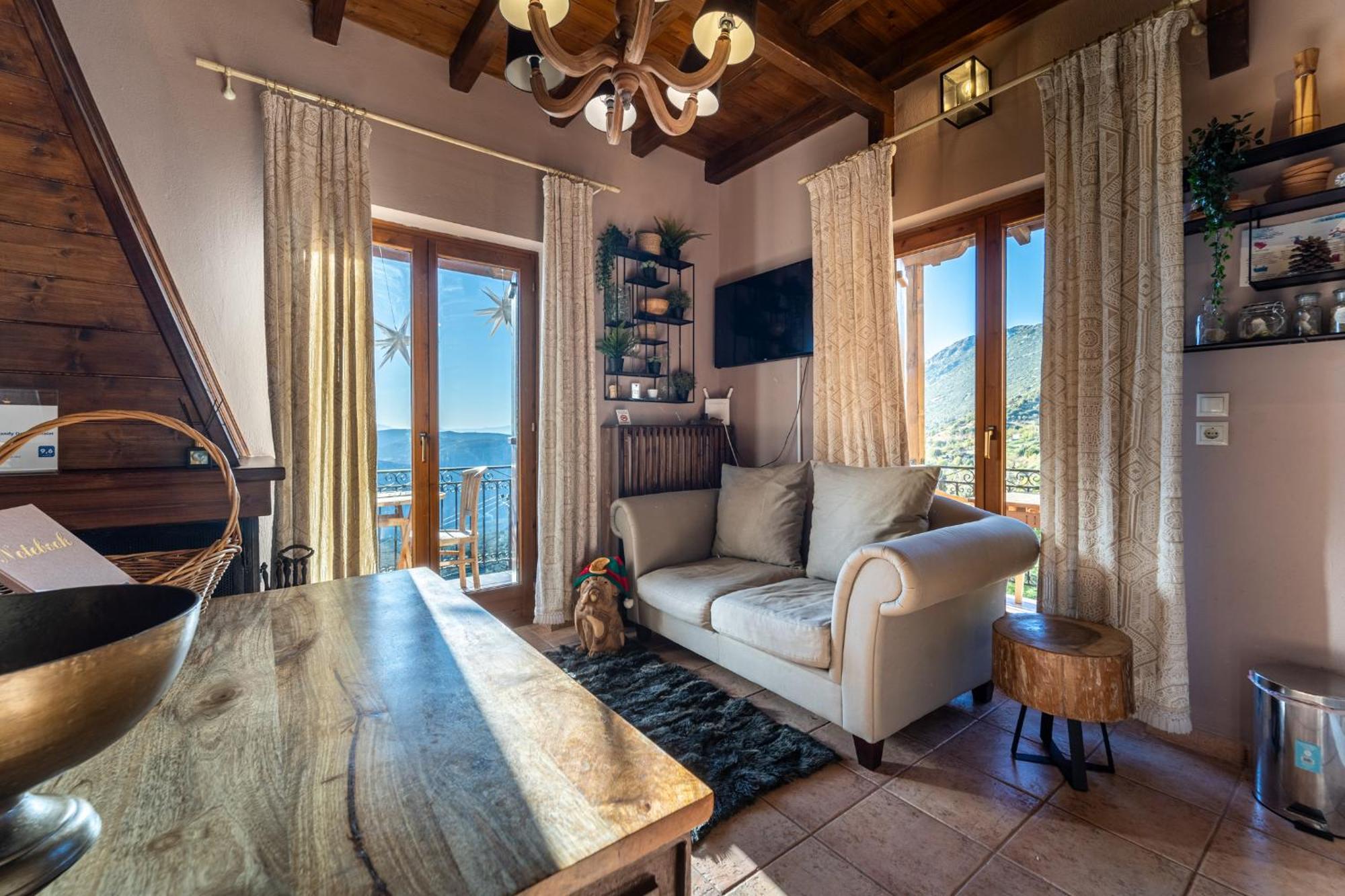 Rock Dandy Deluxe Chalet In Arachova - Delphi, Sauna, Prv Parking, Amazing View Zewnętrze zdjęcie
