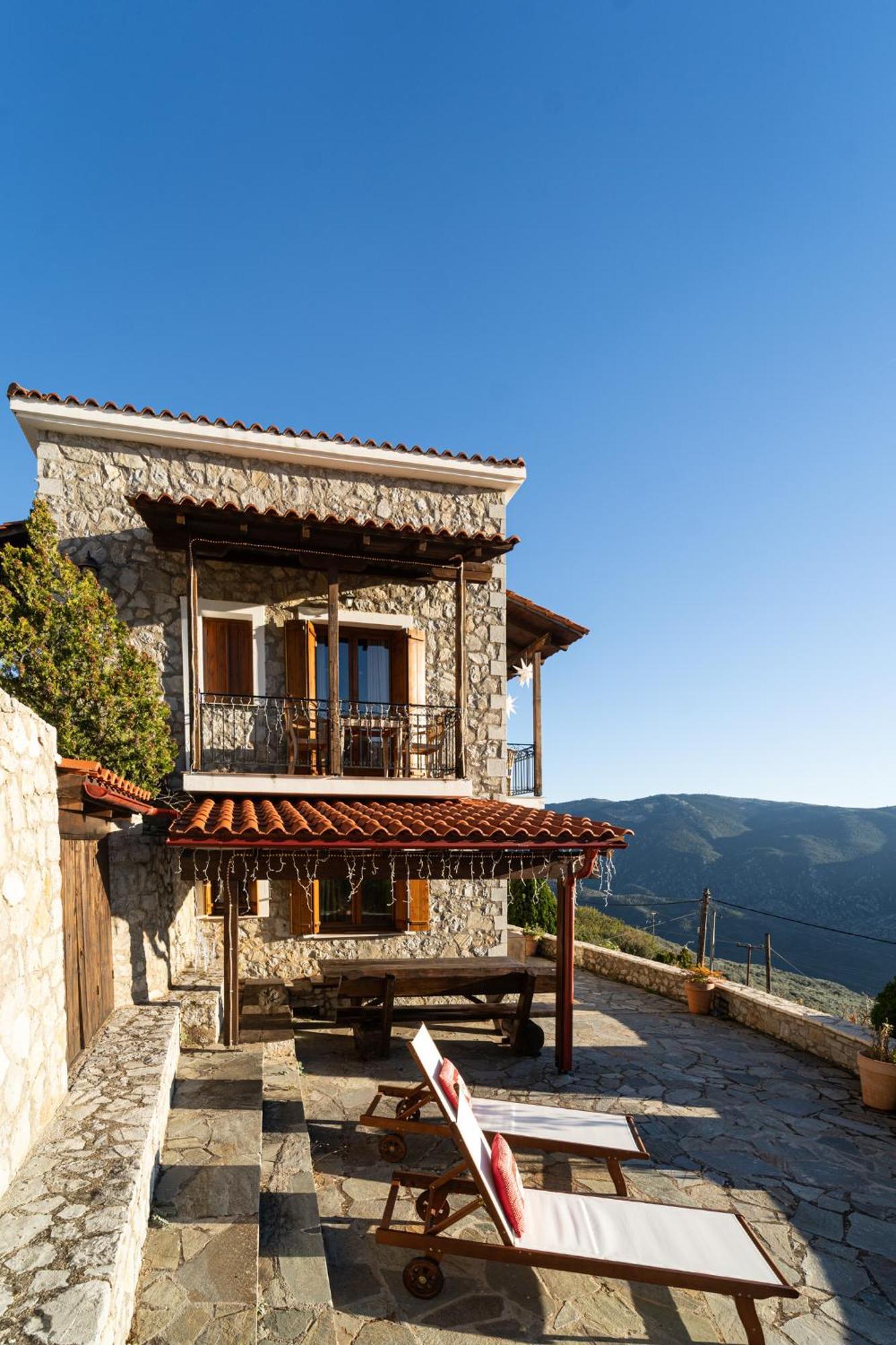 Rock Dandy Deluxe Chalet In Arachova - Delphi, Sauna, Prv Parking, Amazing View Zewnętrze zdjęcie